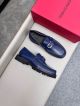 Ferragamo Man Blue Calfskin Business Leather Shoes 0428102 (2)_th.jpg